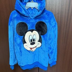Kids Blue Mickey Mouse Soft Hoodie boys Large